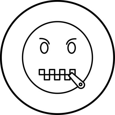 yüz simgesi, vektör illüstrasyonu