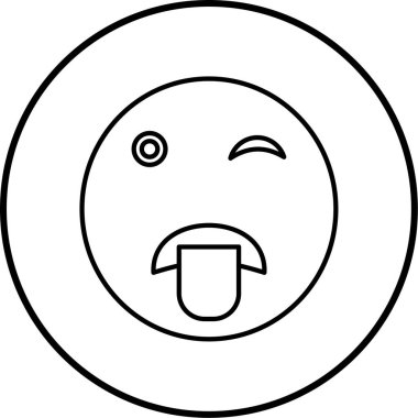 emoji. Web simgesi basit illüstrasyon