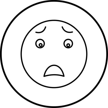 emoji. Web simgesi basit illüstrasyon