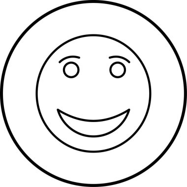 emoji. Web simgesi basit illüstrasyon