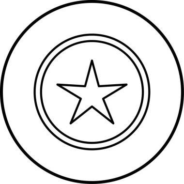 Moda biçimi izole edilmiş arkaplan yıldız simgesi