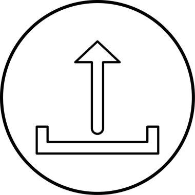 İndirme simgesinin vektör illüstrasyonu