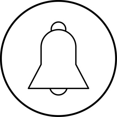 Çan simgesi vektör illüstrasyonu