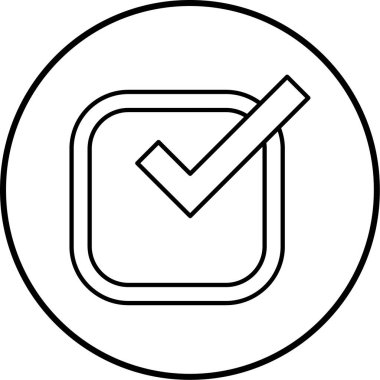 Moda biçimi izole edilmiş arkaplanda işaret simgesini işaretle