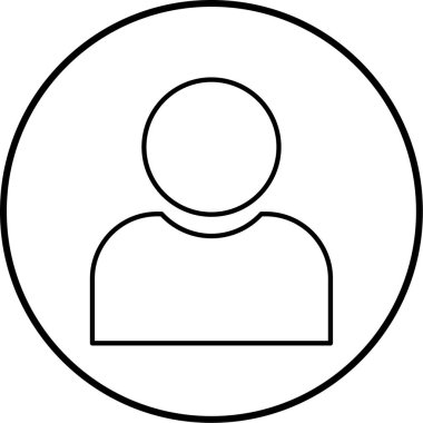 kullanıcı. Web simgesi basit illüstrasyon