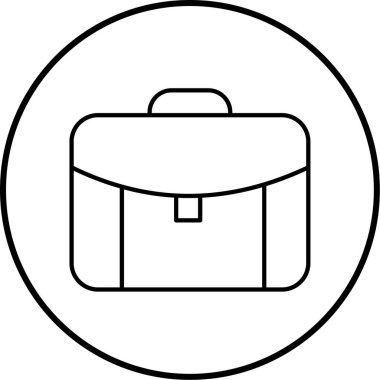 evrak çantası simgesi, vektör illüstrasyonu