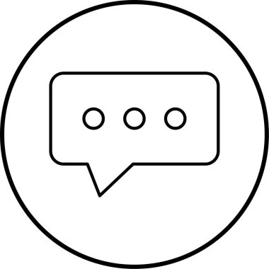 Sohbet balonu Basit resimleme