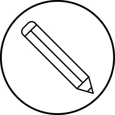 Kalem. Web simgesi basit illüstrasyon