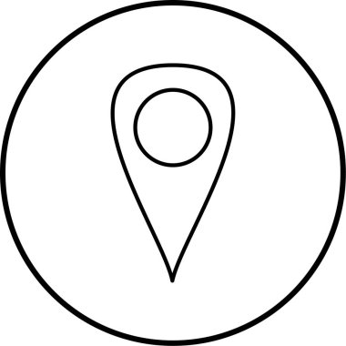 konum. Web simgesi basit illüstrasyon