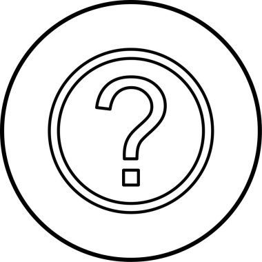 soru işareti simgesi, vektör illüstrasyonu