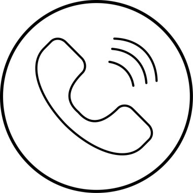 - Telefon. Web simgesi basit illüstrasyon