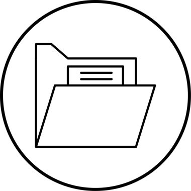 Dosya. Web simgesi basit illüstrasyon