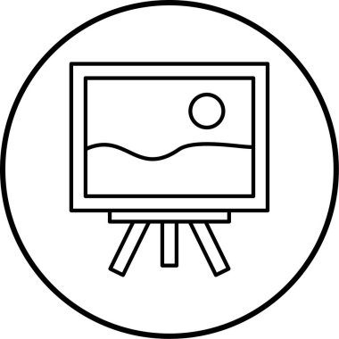 vektör lcd simgesi illüstrasyonu