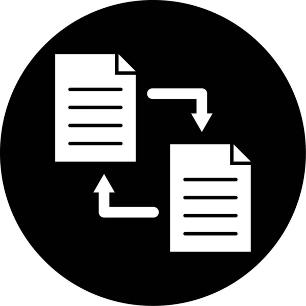 Illustrazione Vettoriale Dell Icona Del Formato File — Vettoriale Stock