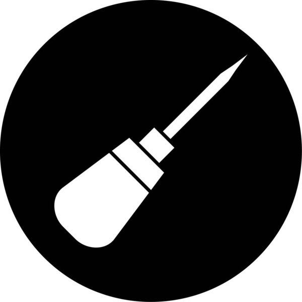 vector illustration of a single black and white icon