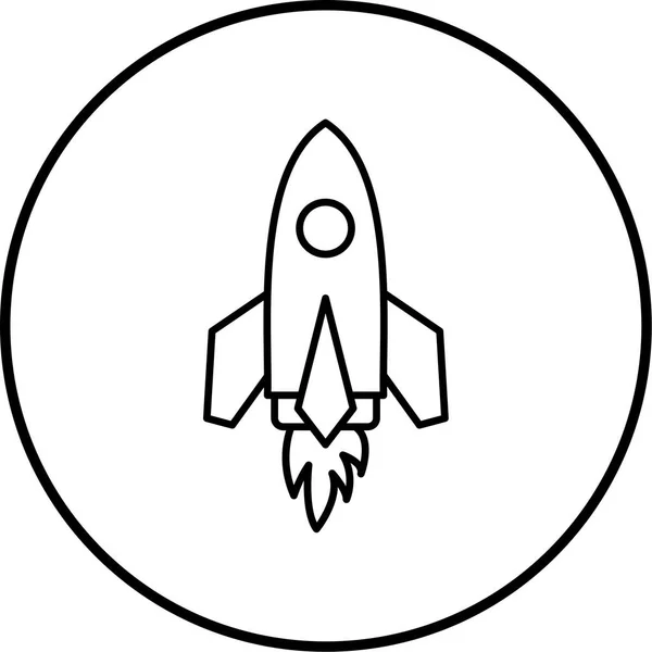 Rocket Icon Vector Illustration — Stock Vector