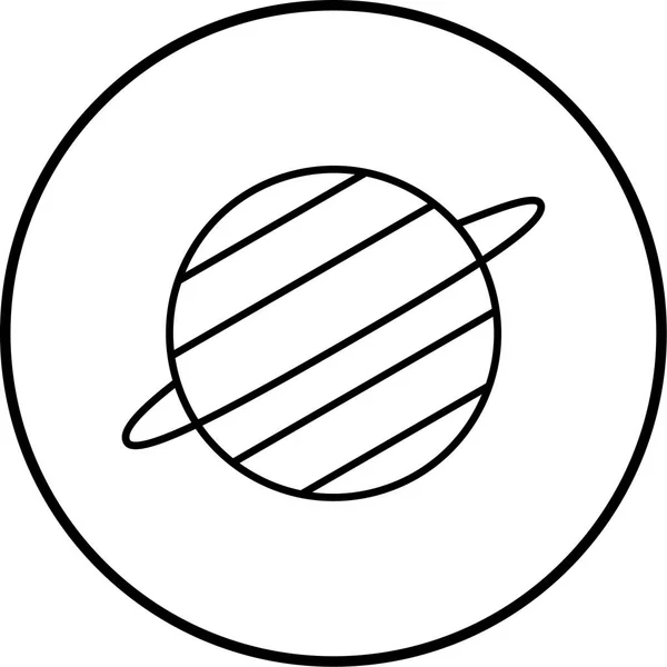 Planeten Webb Ikon Enkel Illustration — Stock vektor