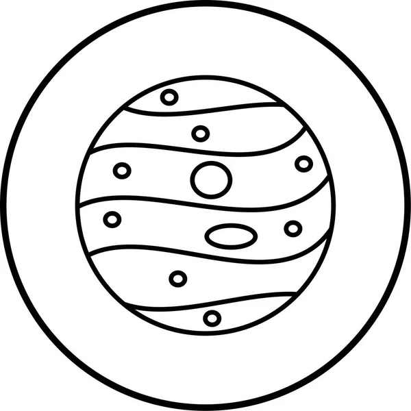 Mond Web Symbol Einfache Illustration — Stockvektor