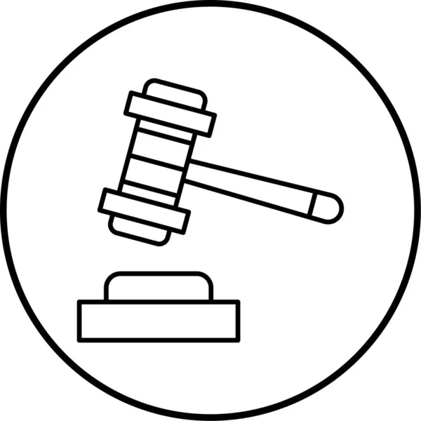 Ilustracja Wektorowa Ikony Prawa — Wektor stockowy