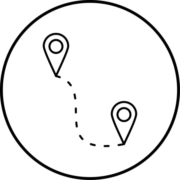 Місцезнаходження Веб Іконка Проста Ілюстрація — стоковий вектор