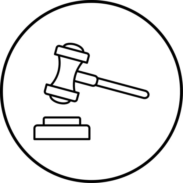 Vector Illustration Judge Icon — Stock Vector