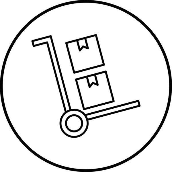Illustration Truck Boxes — Stockový vektor