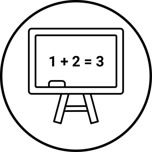 Blackboard Icon Vector Illustration — Stock Vector