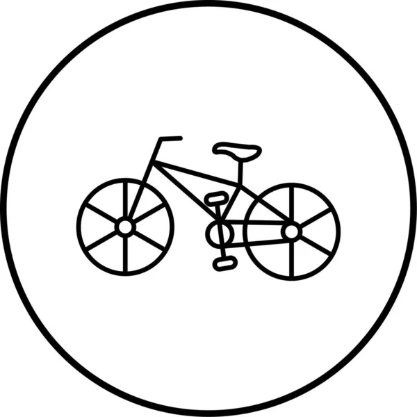 Icono Bicicleta Vector Ilustración — Vector de stock