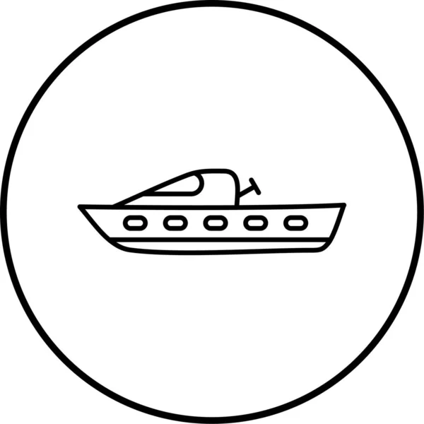 ボートアイコンベクトルイラスト — ストックベクタ