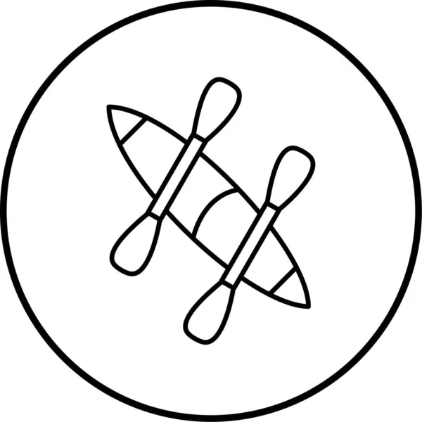 Kanu Symbol Vektor Illustration — Stockvektor