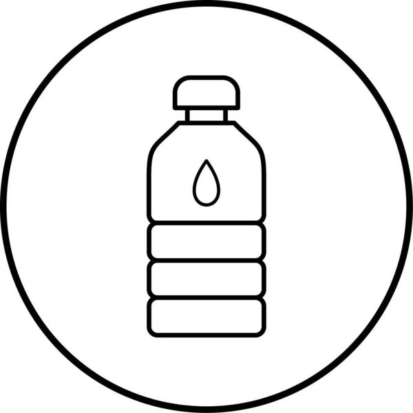 Waterfles Pictogram Vectorillustratie — Stockvector