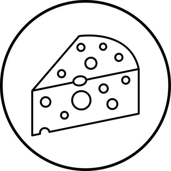 Käse Symbol Vektor Illustration — Stockvektor