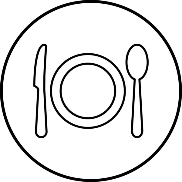 Pictograma Mâncare Băutură Ilustrație Vectorială — Vector de stoc