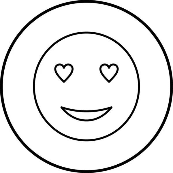 Emojis Web Symbol Einfache Illustration — Stockvektor