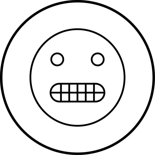 Emoji Web Icoon Eenvoudige Illustratie — Stockvector