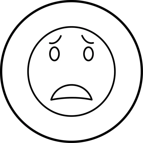 Face Emoticon Simple Illustration — Stock Vector