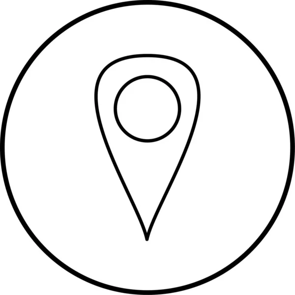 Standort Web Symbol Einfache Illustration — Stockvektor
