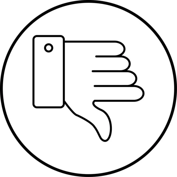 Thumbs Web Icon Simple Illustration — стоковый вектор