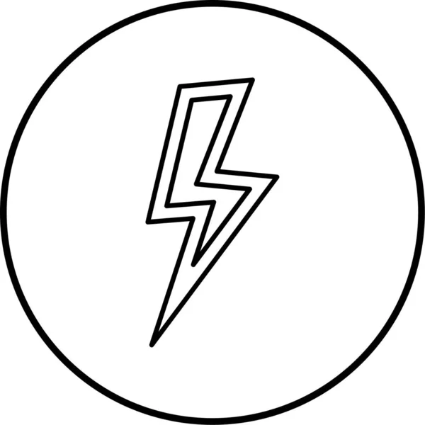 Lightning Symbol Vektor Illustration — Stockvektor