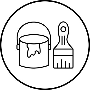 Boya silindiri. Basit resimleme