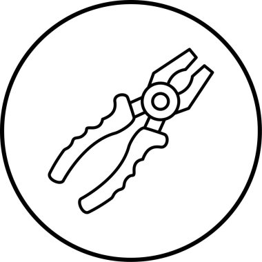 Sütun simgesinin vektör illüstrasyonu