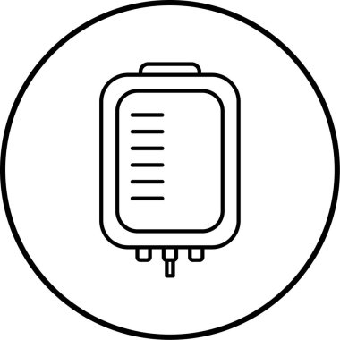 Modern hastane simgesinin vektör illüstrasyonu