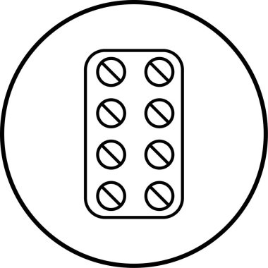 Haplar. Web simgesi basit illüstrasyon