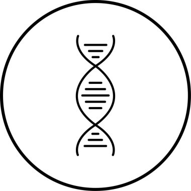 DNA simgesi vektör illüstrasyonu
