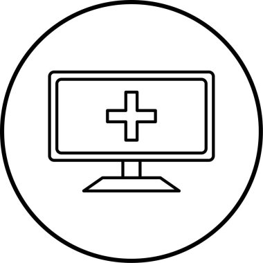 çevrimiçi tıbbın vektör illüstrasyonu