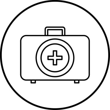 Tıbbi çantanın vektör illüstrasyonu