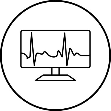 Modern sağlık simgesinin vektör illüstrasyonu
