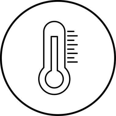 Termometre. Web simgesi basit tasarım