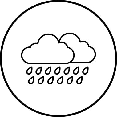 Hava durumu. Web simgesi basit illüstrasyon