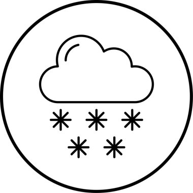 Bulut. Web simgesi basit illüstrasyon